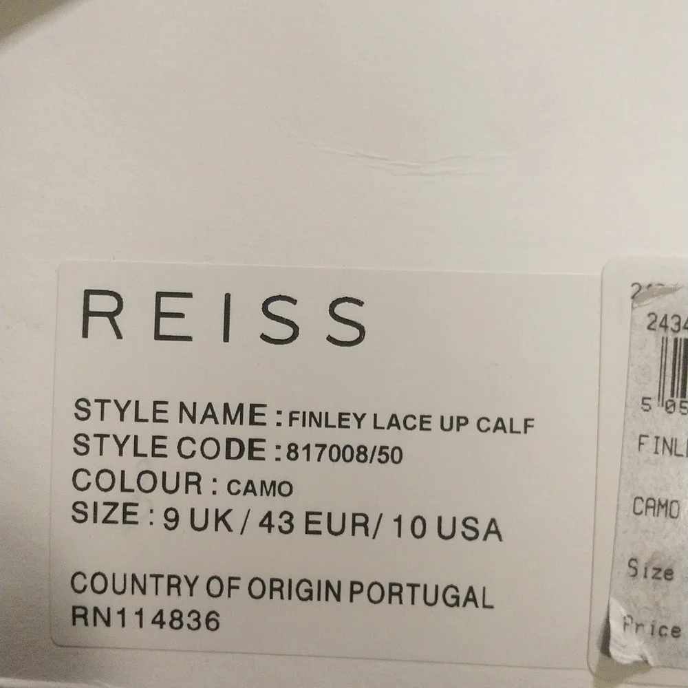 Reiss FINLEY lace up calf sneakers - Picture 9 of 10